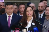 Anamaria Gavrilă și-a depus candidatura la președinția României. A fost însoțită de George Simion