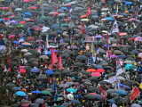 Protest uriaș la Belgrad. Peste 100.000 de sârbi cer ”un stat normal, un stat de drept, fără corupţie”