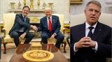 Donald Trump, confesiuni despre Klaus Iohannis în fața lui Mark Rutte: 