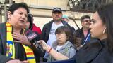 Manifestări în fața BEC și în țară, pentru susținerea candidaturii lui Călin Georgescu - VIDEO