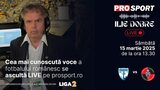 Ilie Dobre comentează LIVE pe ProSport.ro meciul F.C. Voluntari – F.K. Miercurea Ciuc, sâmbătă, 15 martie 2025, de (…)