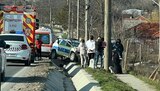 Polițist rănit într-un accident în Constanța. Autospeciala s-a izbit de un cap de pod